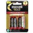 Maxell Digital XL Alkaline Batteries, AA- 4pk