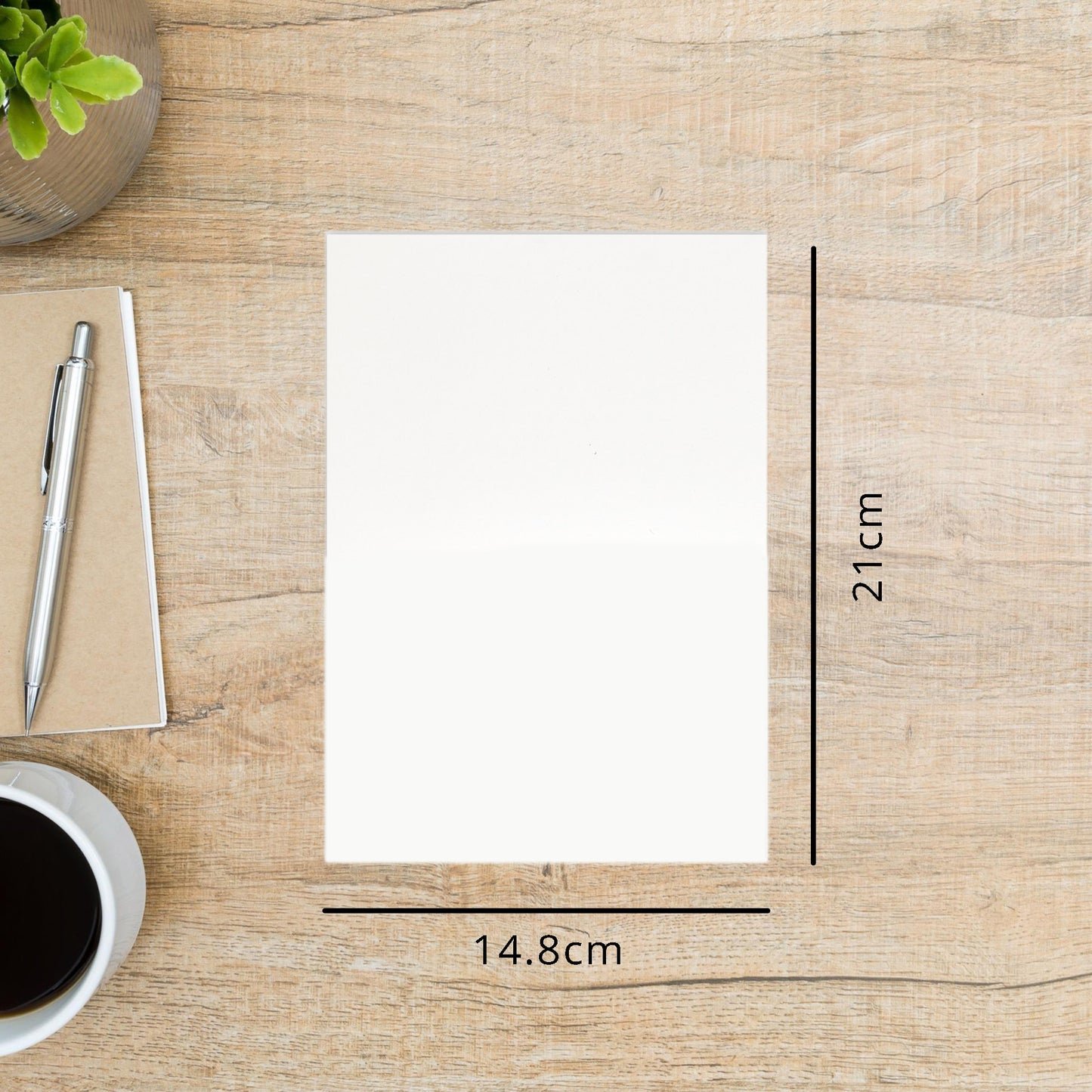 Makr Smooth Lightweight Cardstock,  White- A5