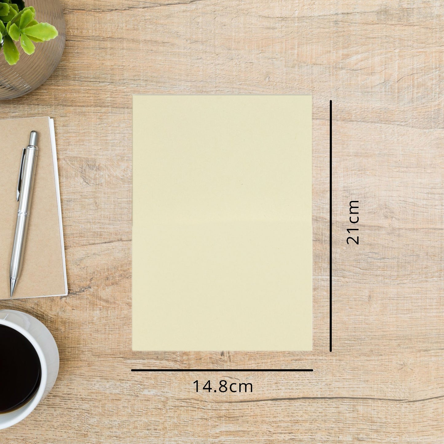 Makr Smooth Lightweight Cardstock, Cream- A5