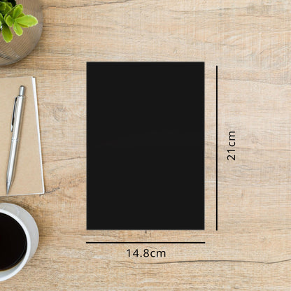 Makr Smooth Lightweight Cardstock, Black- A5