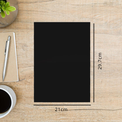 Makr Smooth Lightweight Cardstock, Black- A4