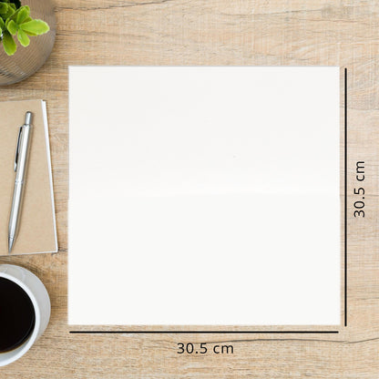 Makr Smooth Lightweight Cardstock, White- 12x12in