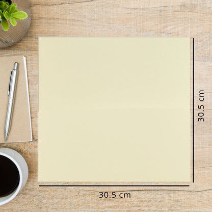 Makr Smooth Lightweight Cardstock, Cream- 12x12in