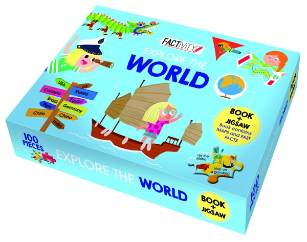 Factivity Book and Jigsaw, World Explorer