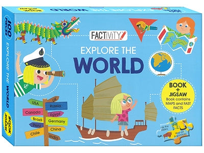 Factivity Book and Jigsaw, World Explorer