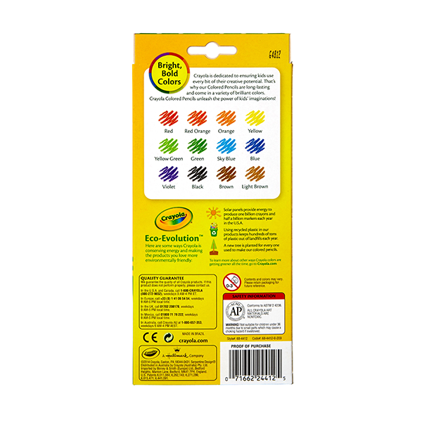 Crayola Erasable Coloured Pencils- 12pk