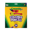 Crayola Full-Size Coloured Pencils- 50pk