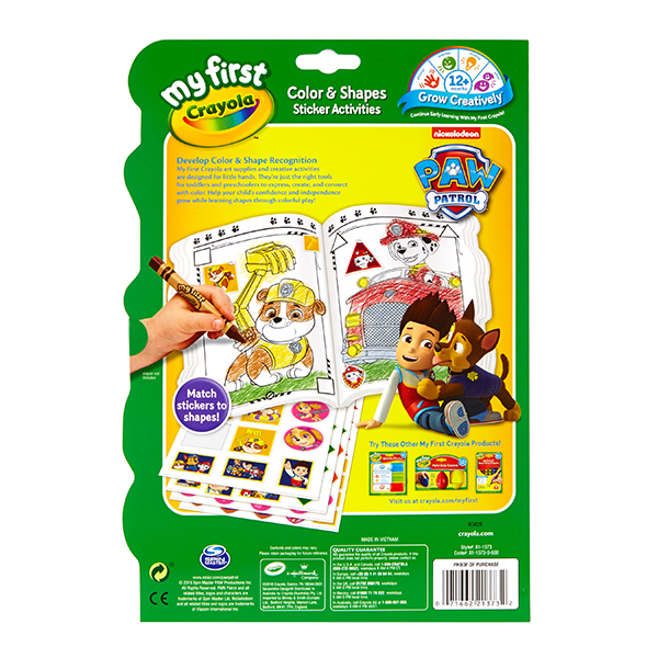 Crayola My First Color & Activity Book, Paw Patrol