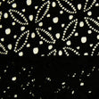 Lace Fabric, Black Floral- 65cm