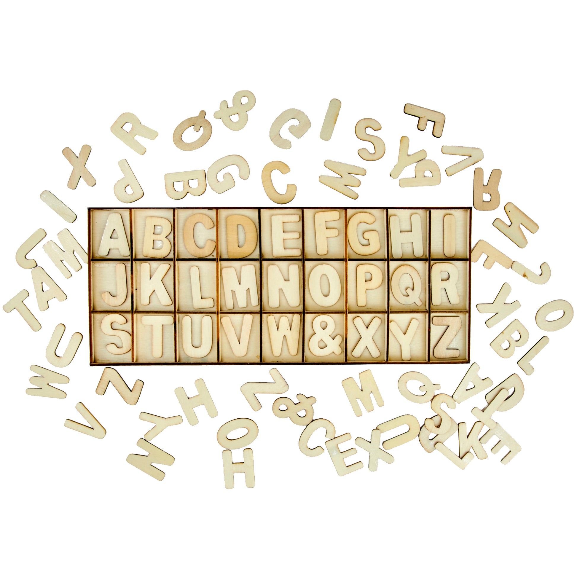 Makr Wood Alphabet Kit- 81pc