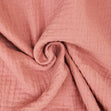 Double Cheesecloth Fabric, Dust Pink- Width 140cm