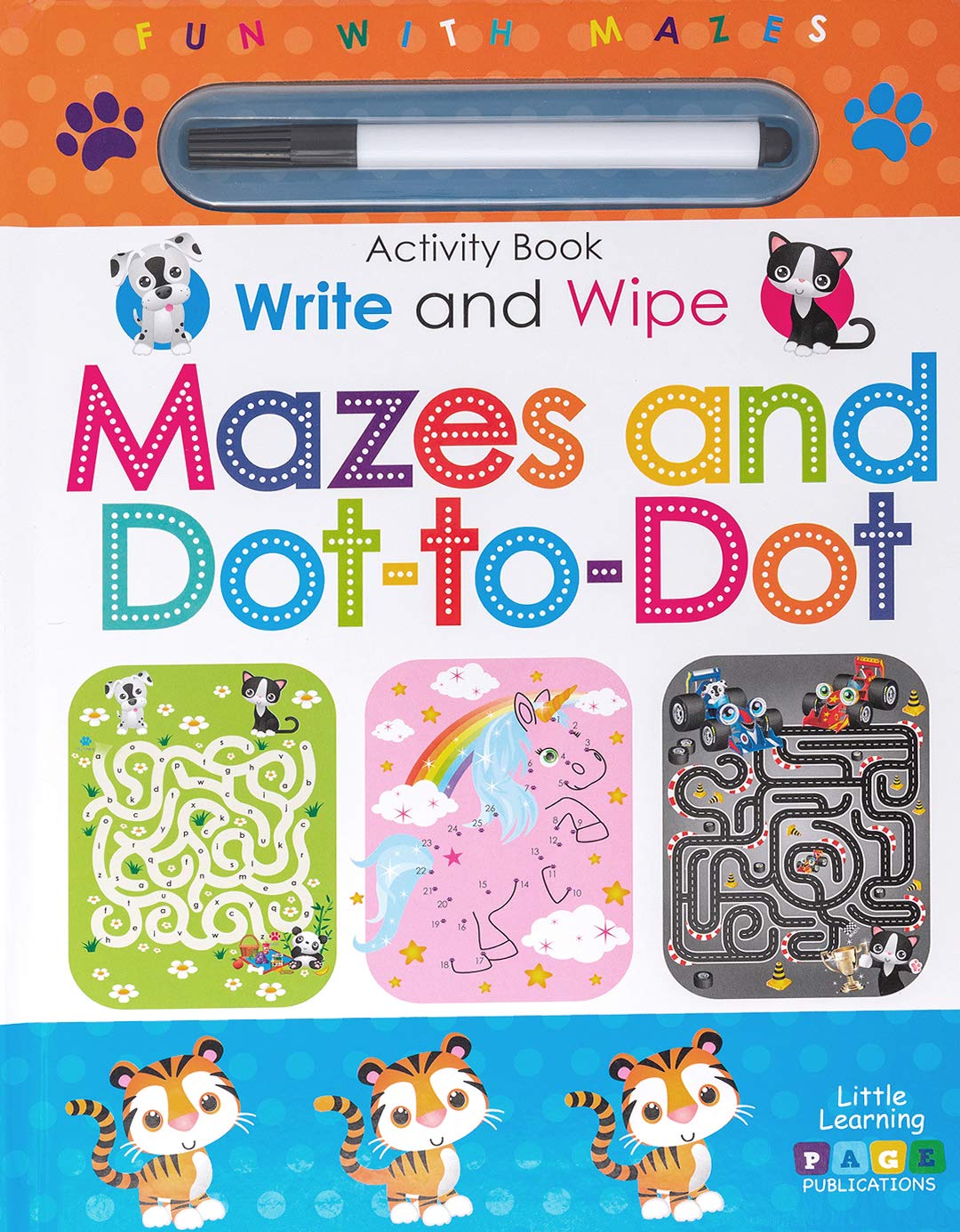 Write & Wipe Mazes & Dot-to-Dot