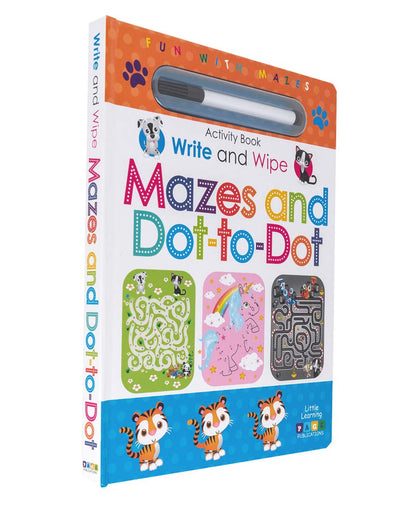 Write & Wipe Mazes & Dot-to-Dot