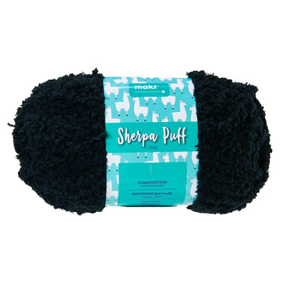 Makr Sherpa Yarn, Black- 200g