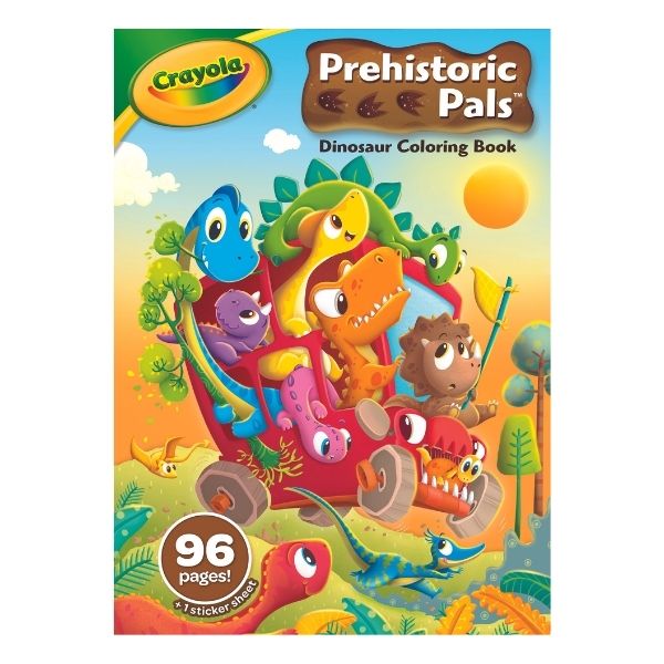 Crayola Prehistoric Pals Coloring Book, 96pg