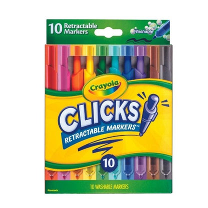 Crayola Clicks Retractable Markers, 10pk