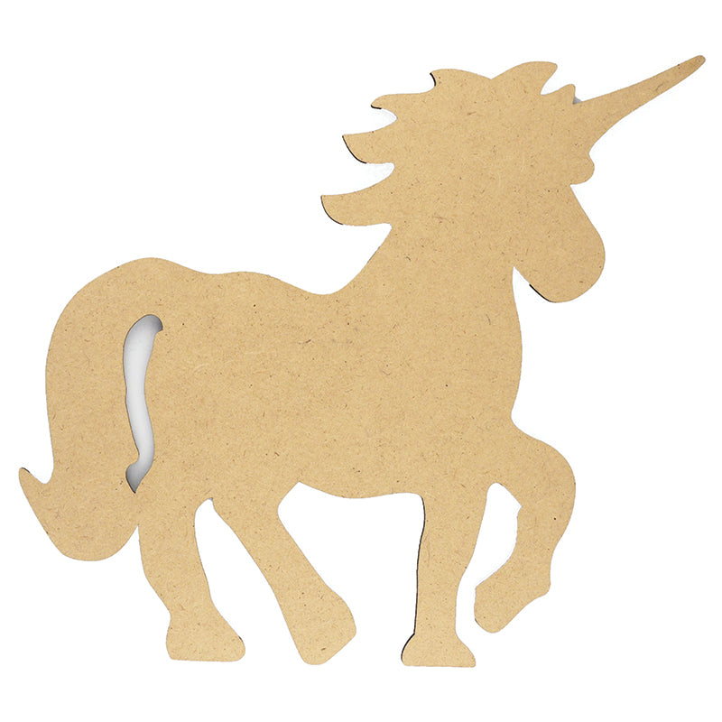 Arbee Wood Unicorn, Natural- 17cm