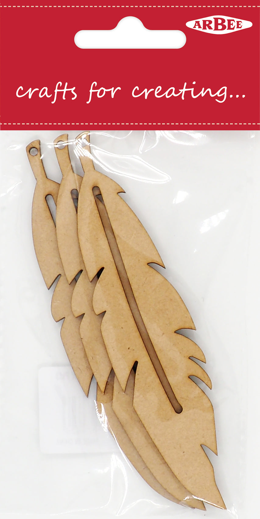 Arbee Wood Feather, 13cm