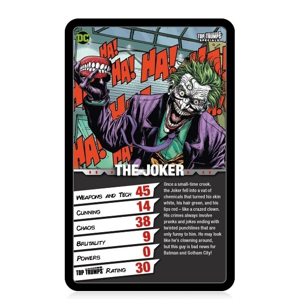 DC Super Villains Top Trumps