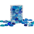 Mandala Art Mosaic Glass Gems, Blue- 150g