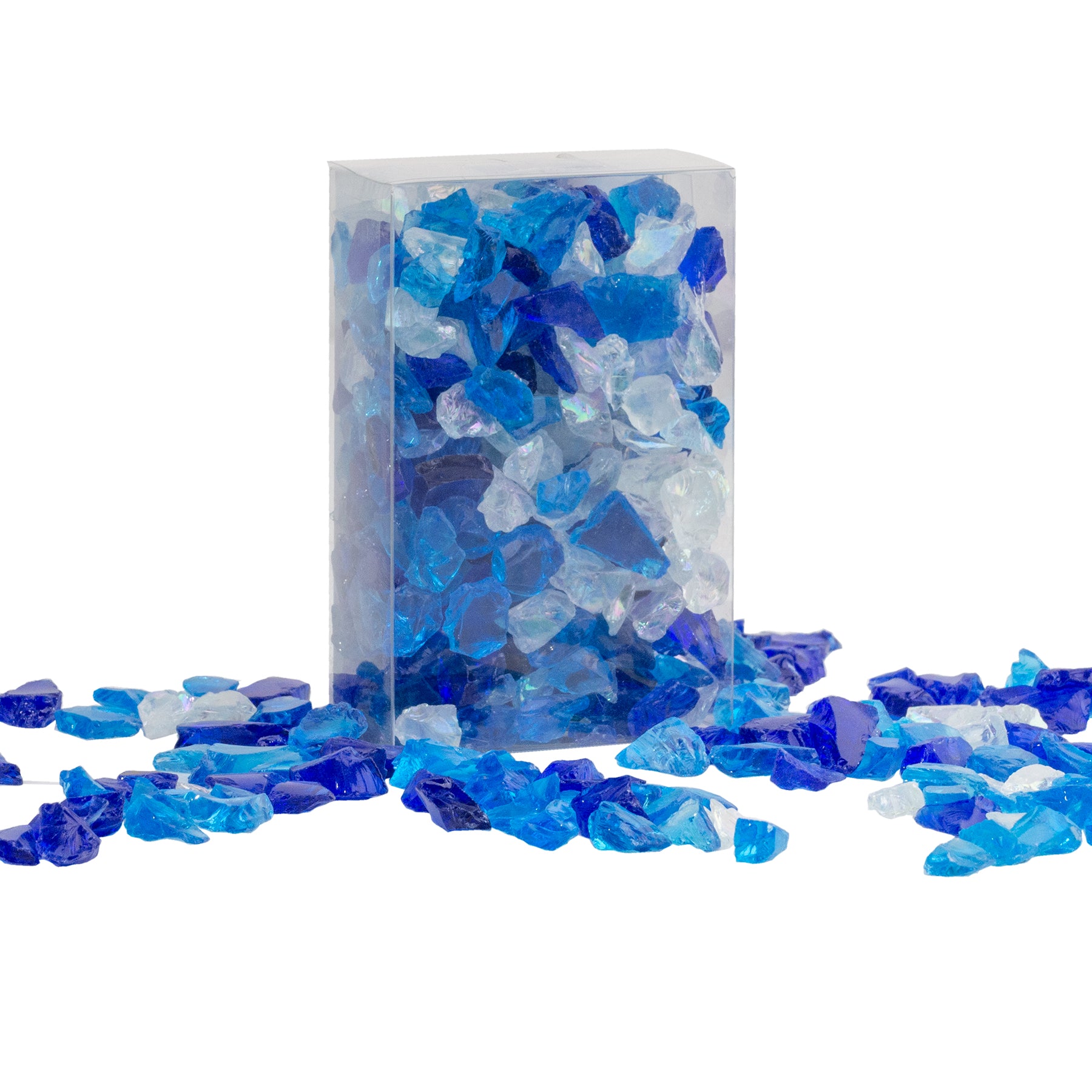 Mandala Art Mosaic Glass Pieces, Sapphire Crush- 135g