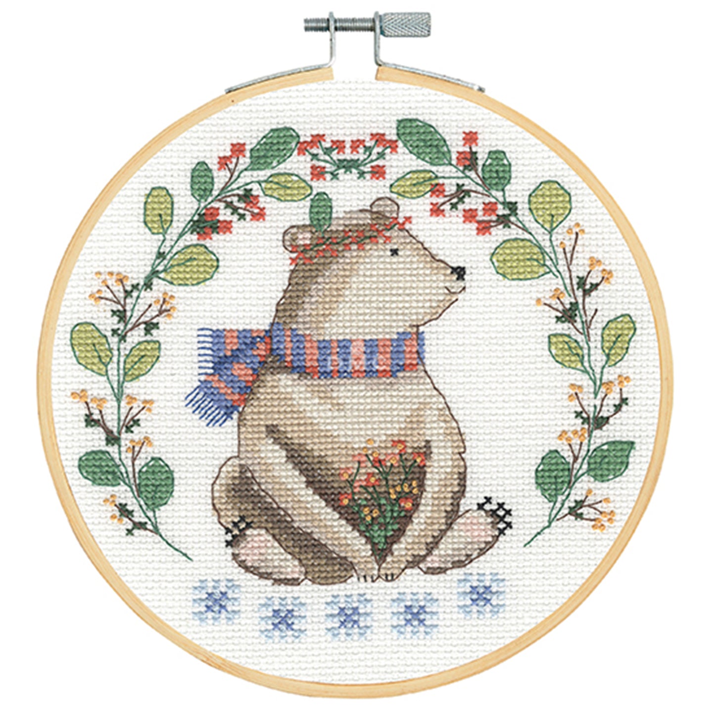 DMC Cross Stitch Kit - Folk Bear