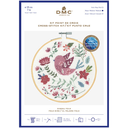 DMC Cross Stitch Kit - Folk Bird