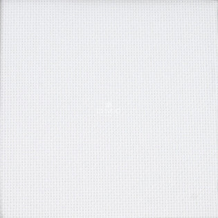 19 X 28 11CT Counted Cotton Aida Cloth Cross Stitch Fabric (White)