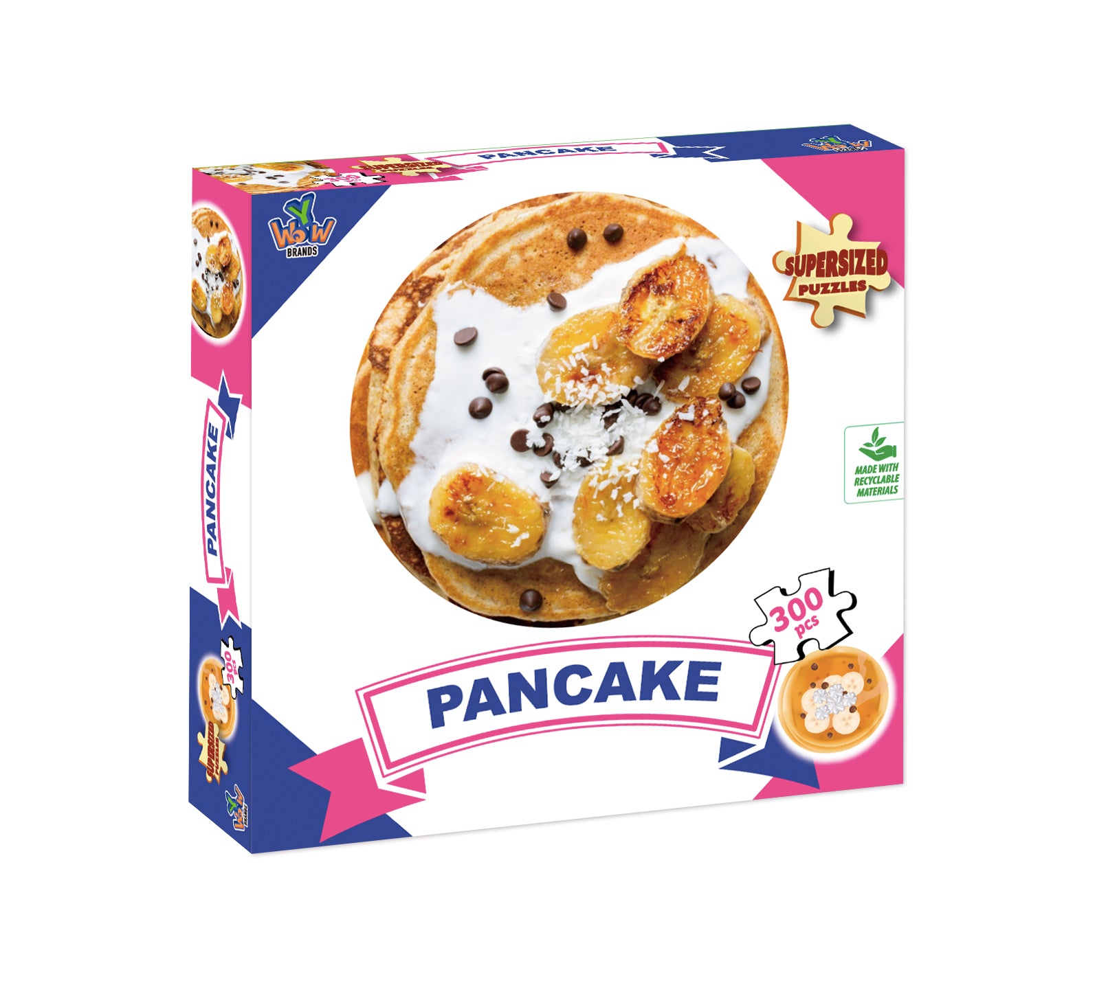 SuperSized Puzzles Pancake, Banana- 300pc