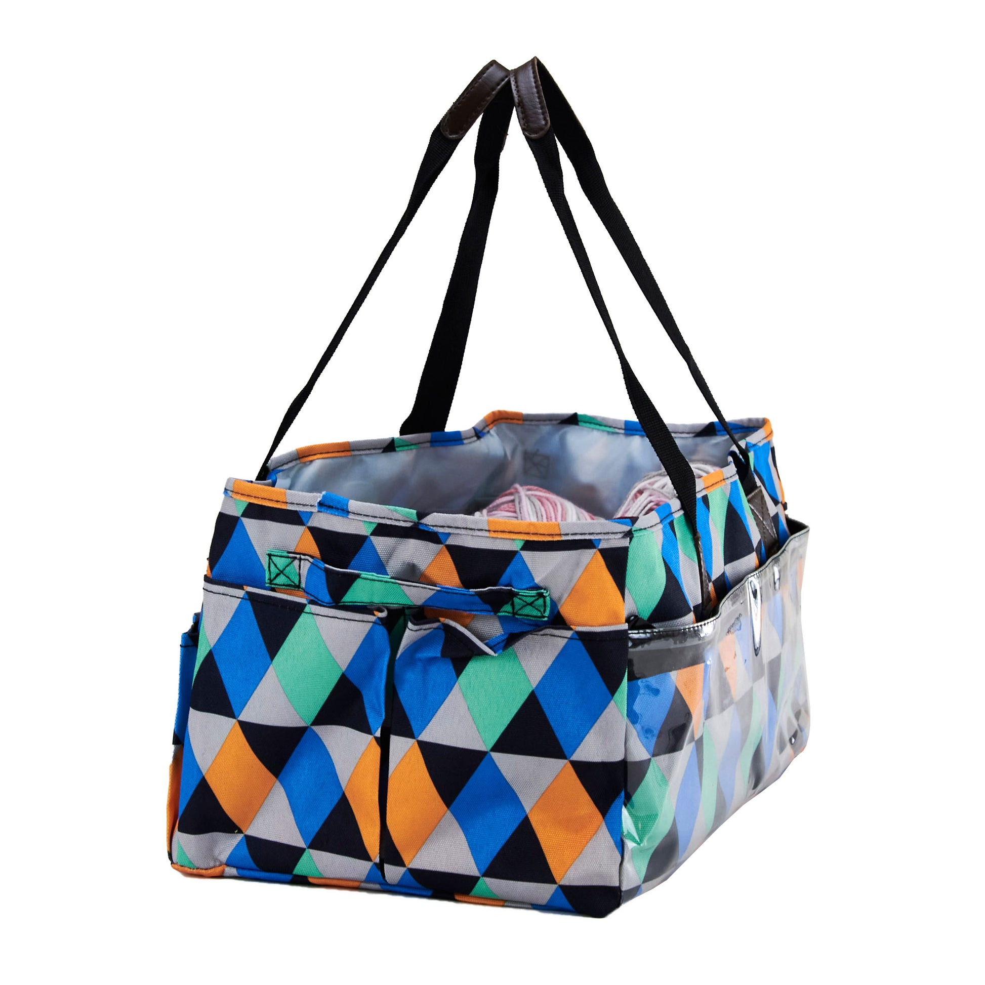 Knitting Storage Bag, Geometric- 40x24x20cm