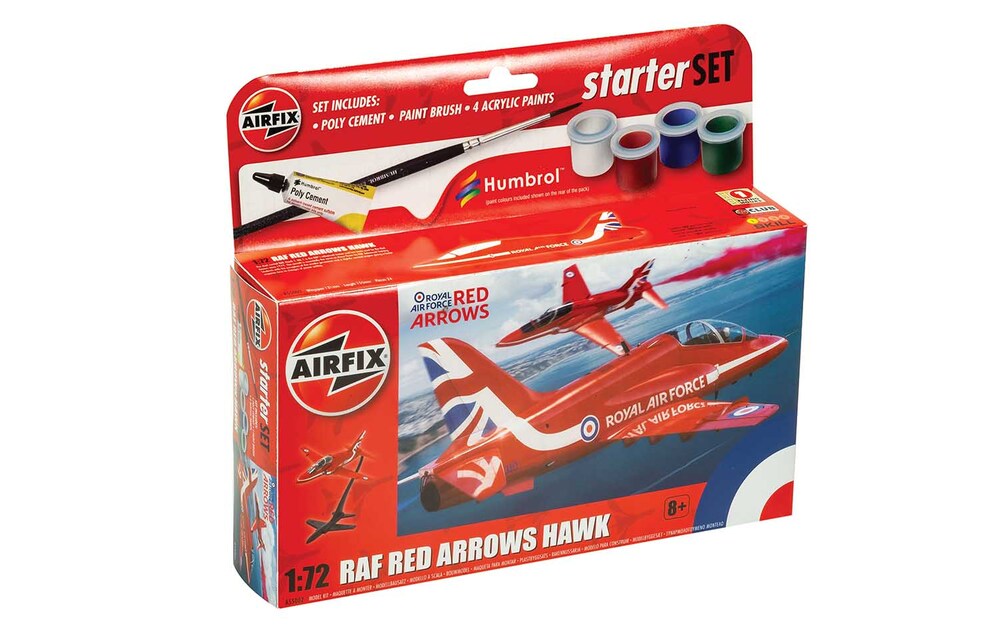 Airfix Small Beginners Set, Red Arrows Hawk