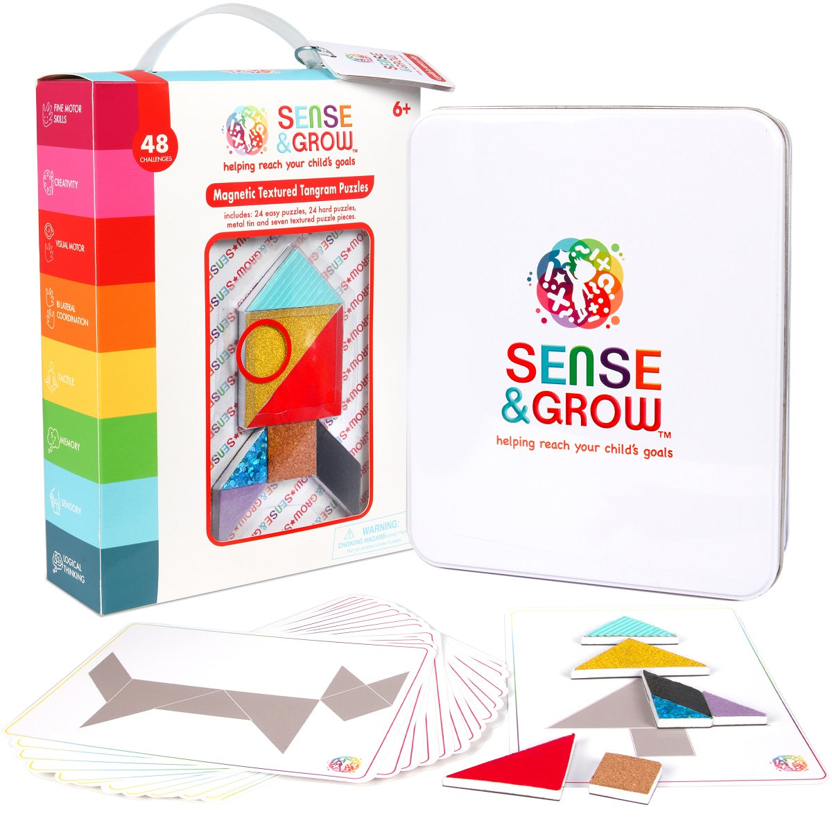 Sense & Grow Kit, Textured Tangram Puzzles