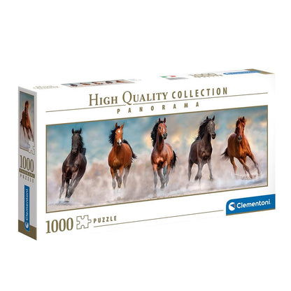 1000-Piece Clementoni Jigsaw Puzzle, Panorama - Horses