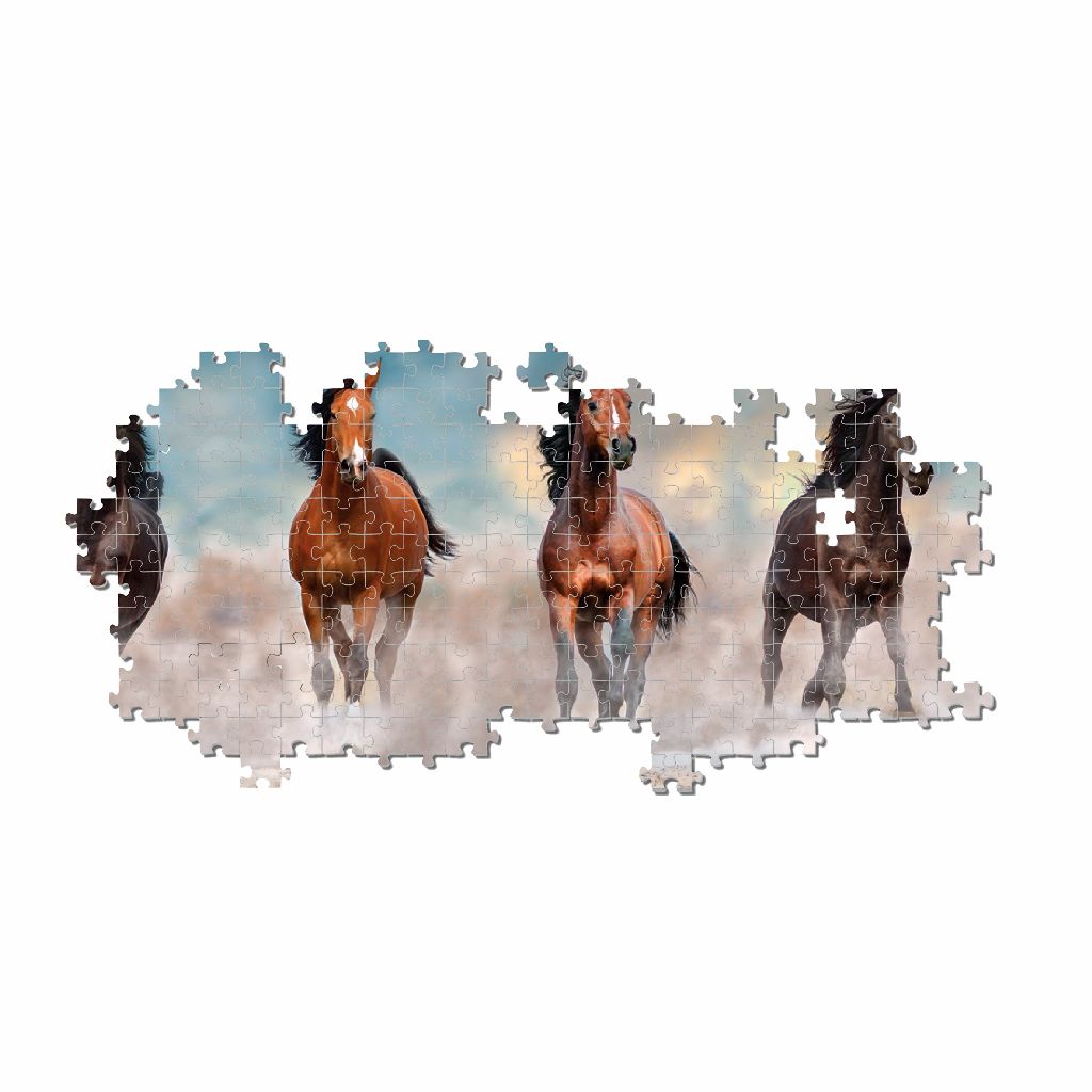 1000-Piece Clementoni Jigsaw Puzzle, Panorama - Horses