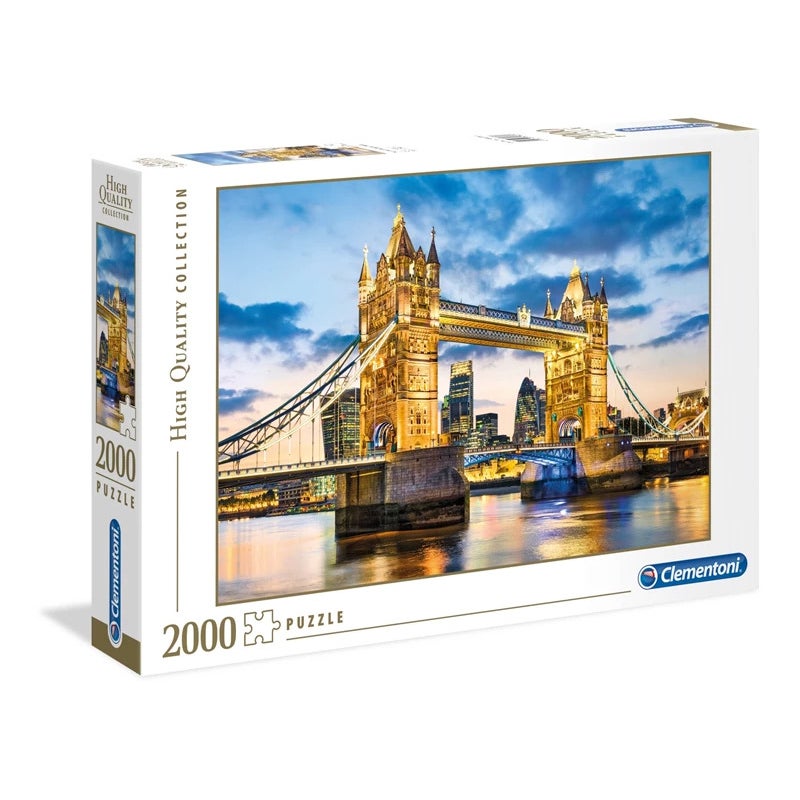 2000-Piece Clementoni Jigsaw Puzzle, Tower Bridge at Dusk