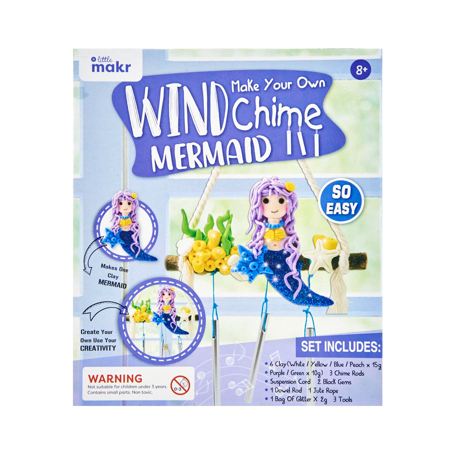 Little Makr Make Your Own Windchime Mermaid Kit