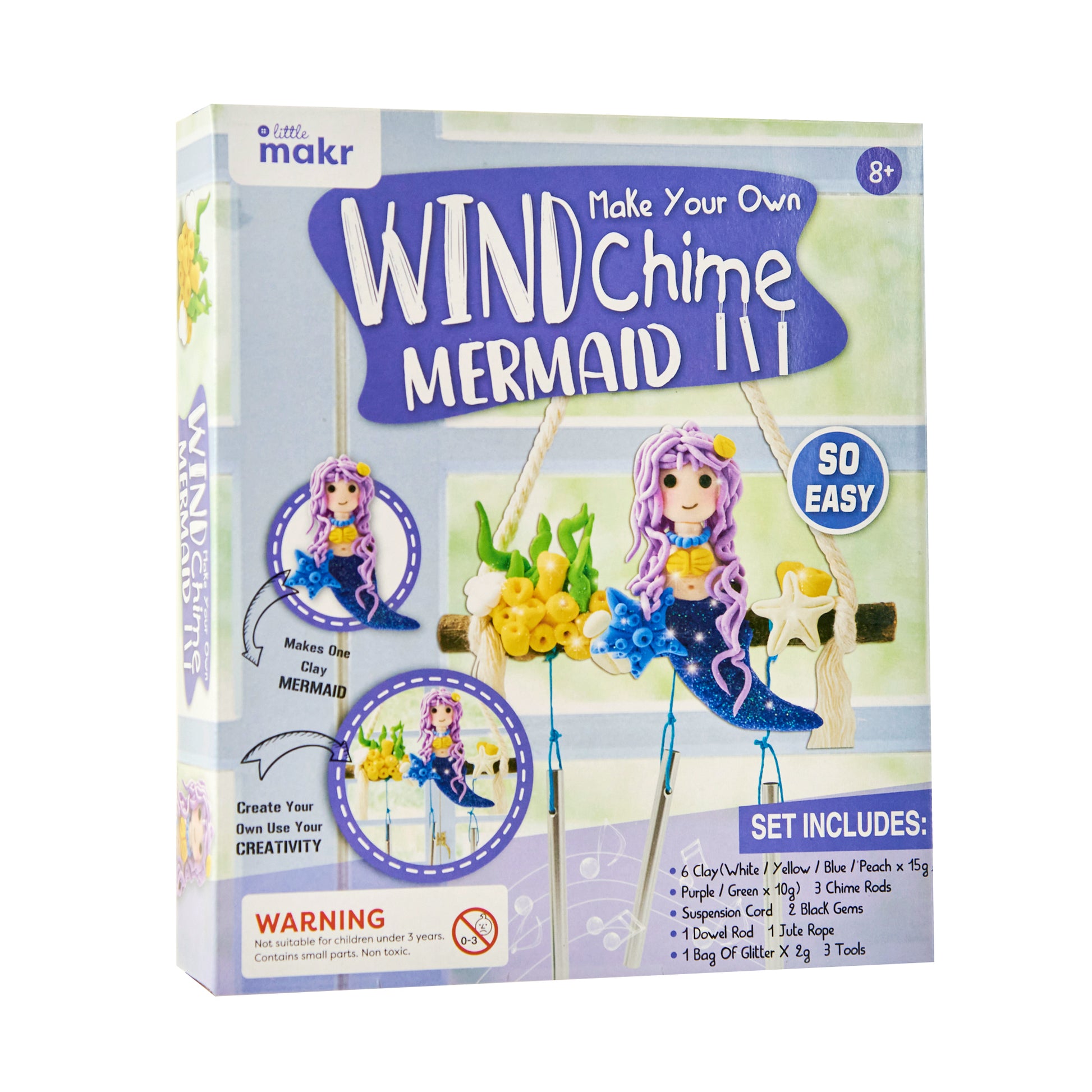 Little Makr Make Your Own Windchime Mermaid Kit