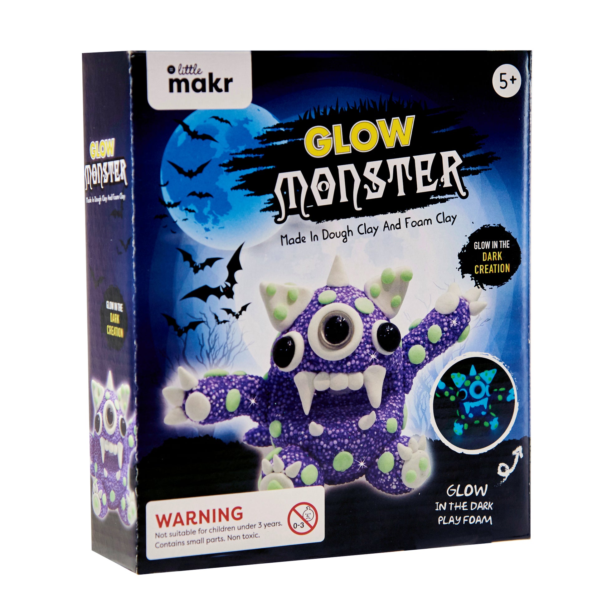 Little Makr Glow Monster Dough & Clay Kit