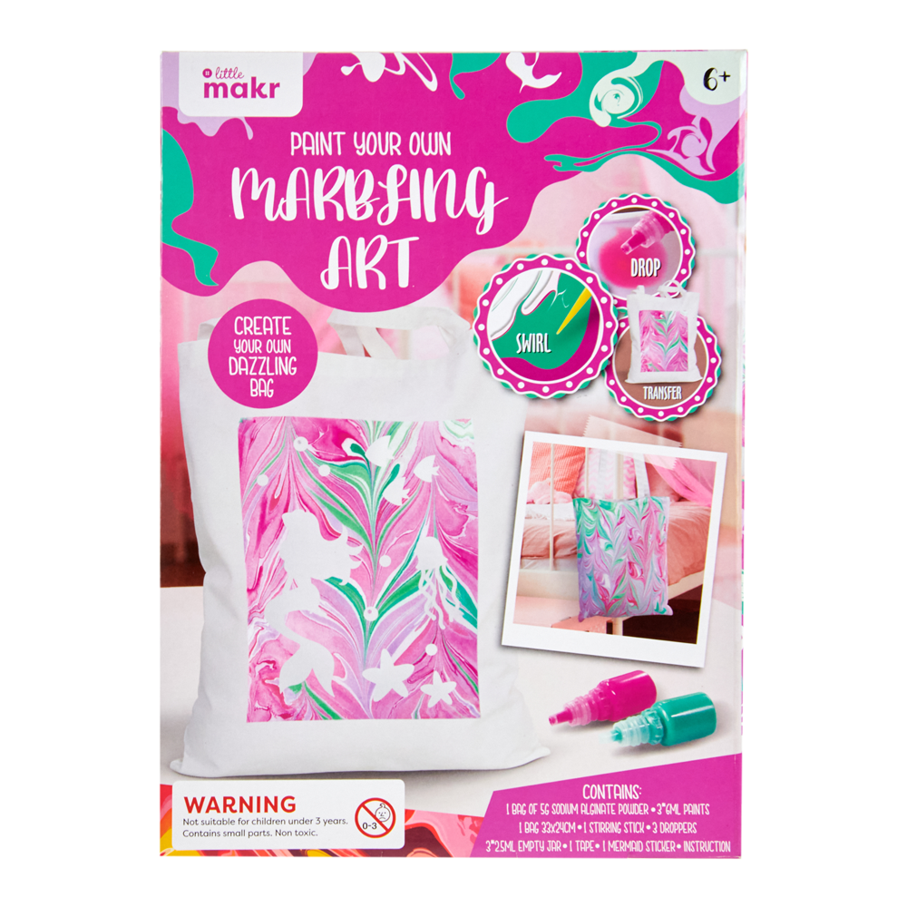 Little Makr Marbling Art Create A Dazzling Bag