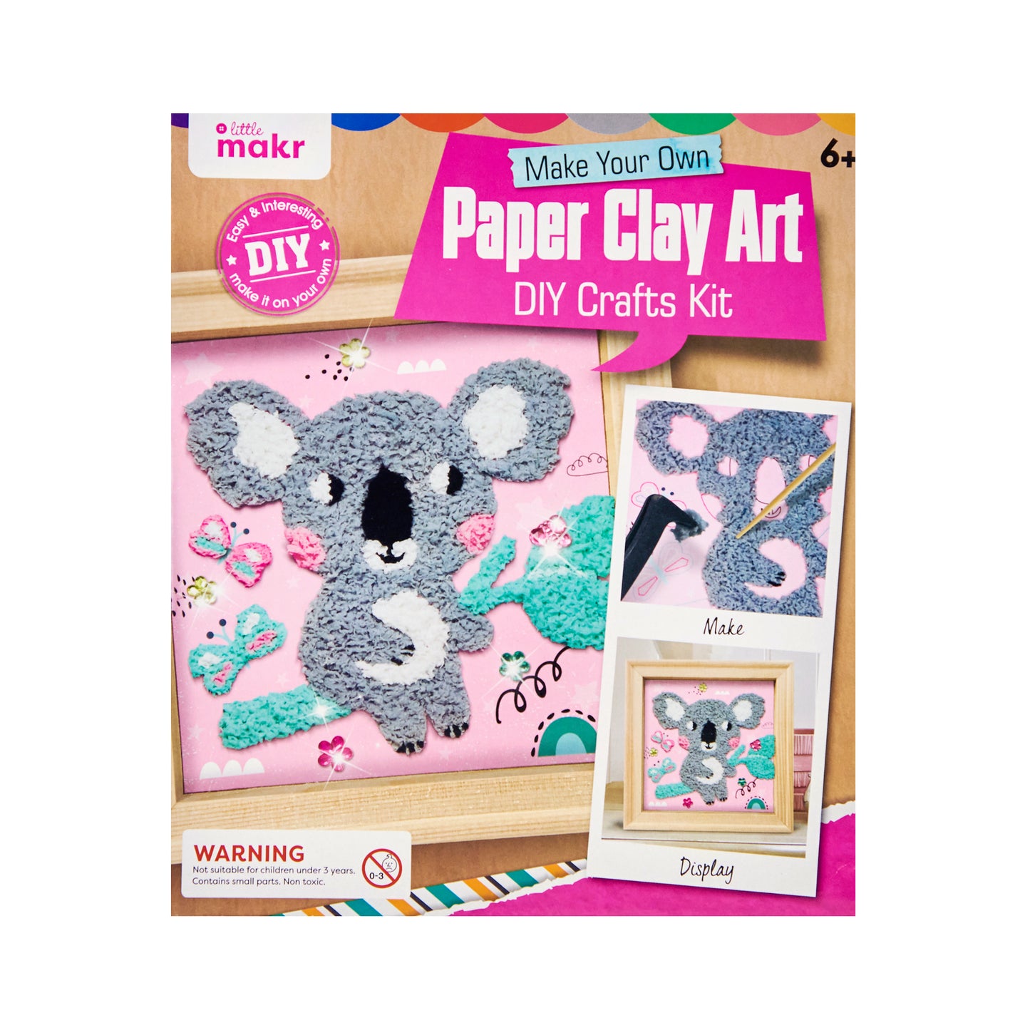 Little Makr Make Your Own Paper Clay Art Kit, Koala