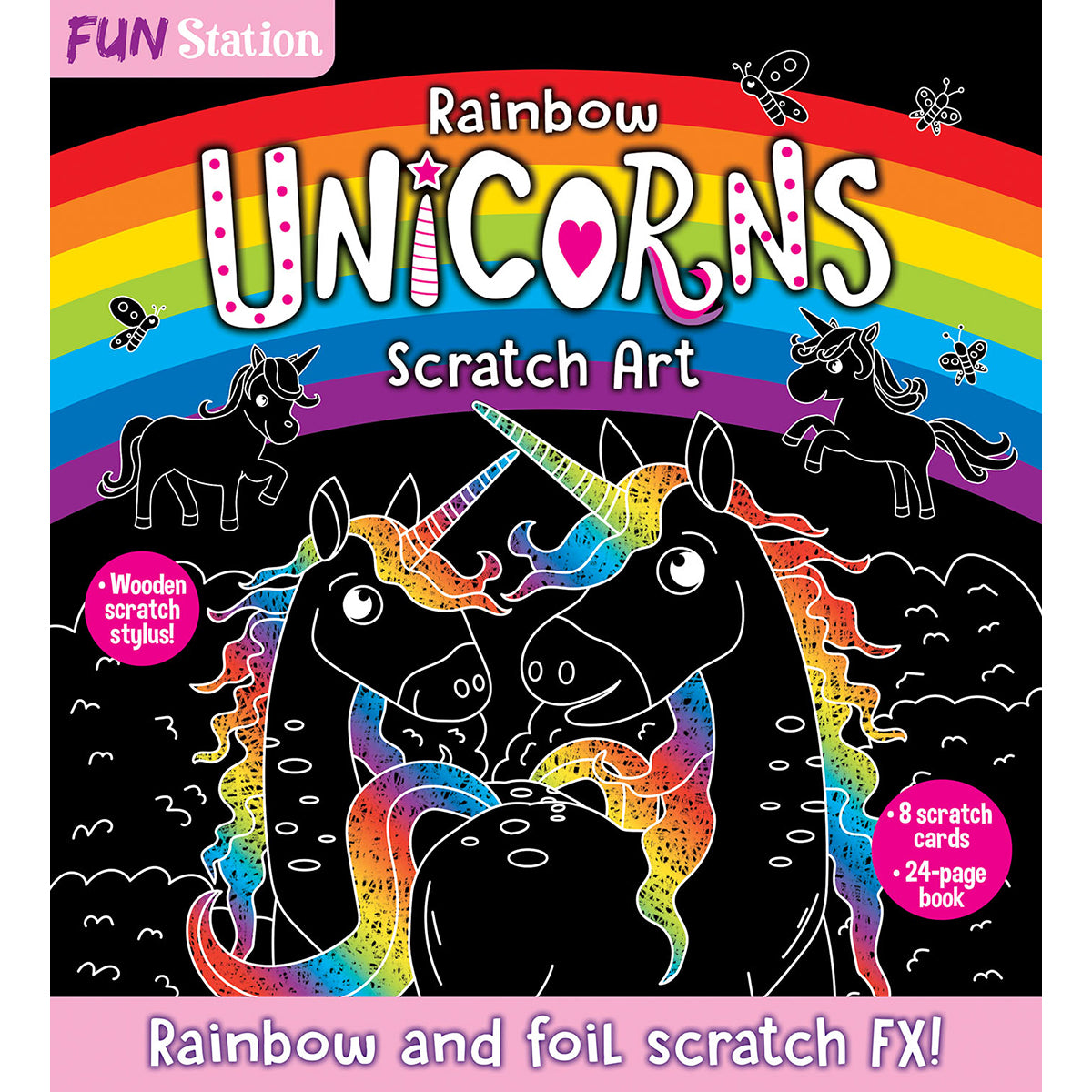 BMS Fun Station Scratch Art, Unicorn 