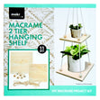 Makr Macrame 2 Level Square Hanging Shelves Kit