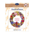Helene Wild Cross Stitch Kit, Australian Wildflower Wreath Sampler- 28x25cm