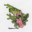 Helene Wild Cross Stitch Kit, Frog- 12x12cm