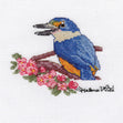 Helene Wild Cross Stitch Kit, Kingfisher Plus- 12x12cm