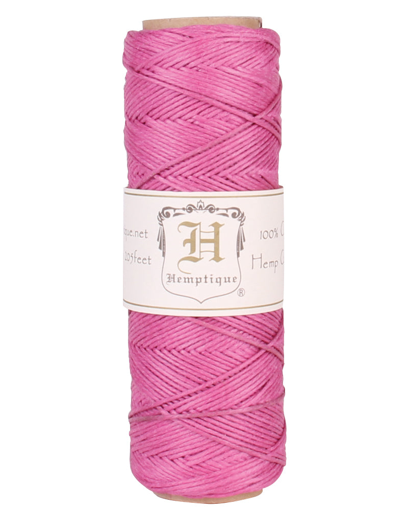 Hemptique Cord Spool #10, Bright Pink- 25g