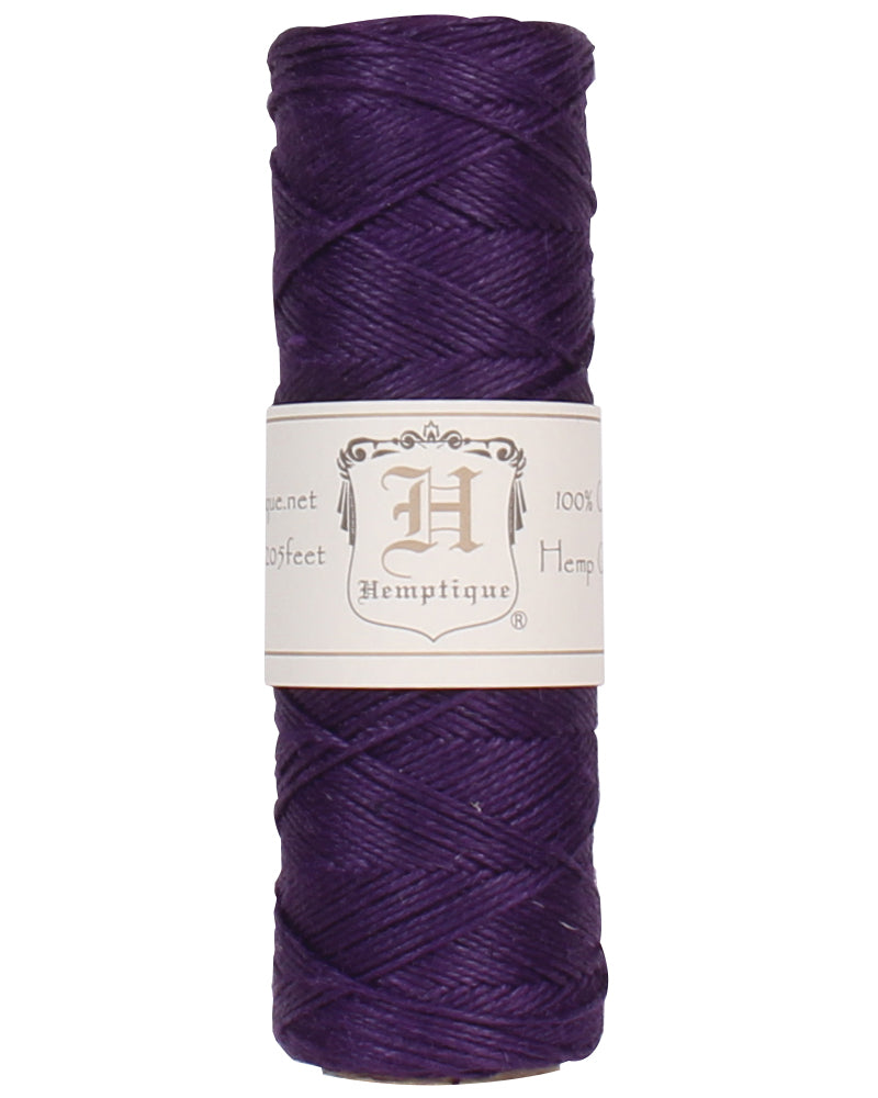 Hemptique Cord Spool #10, Dark Purple- 25g