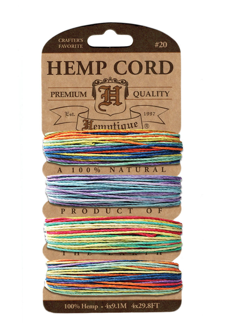 Hemptique Card Cord Set Variegated #10, Variegated 2