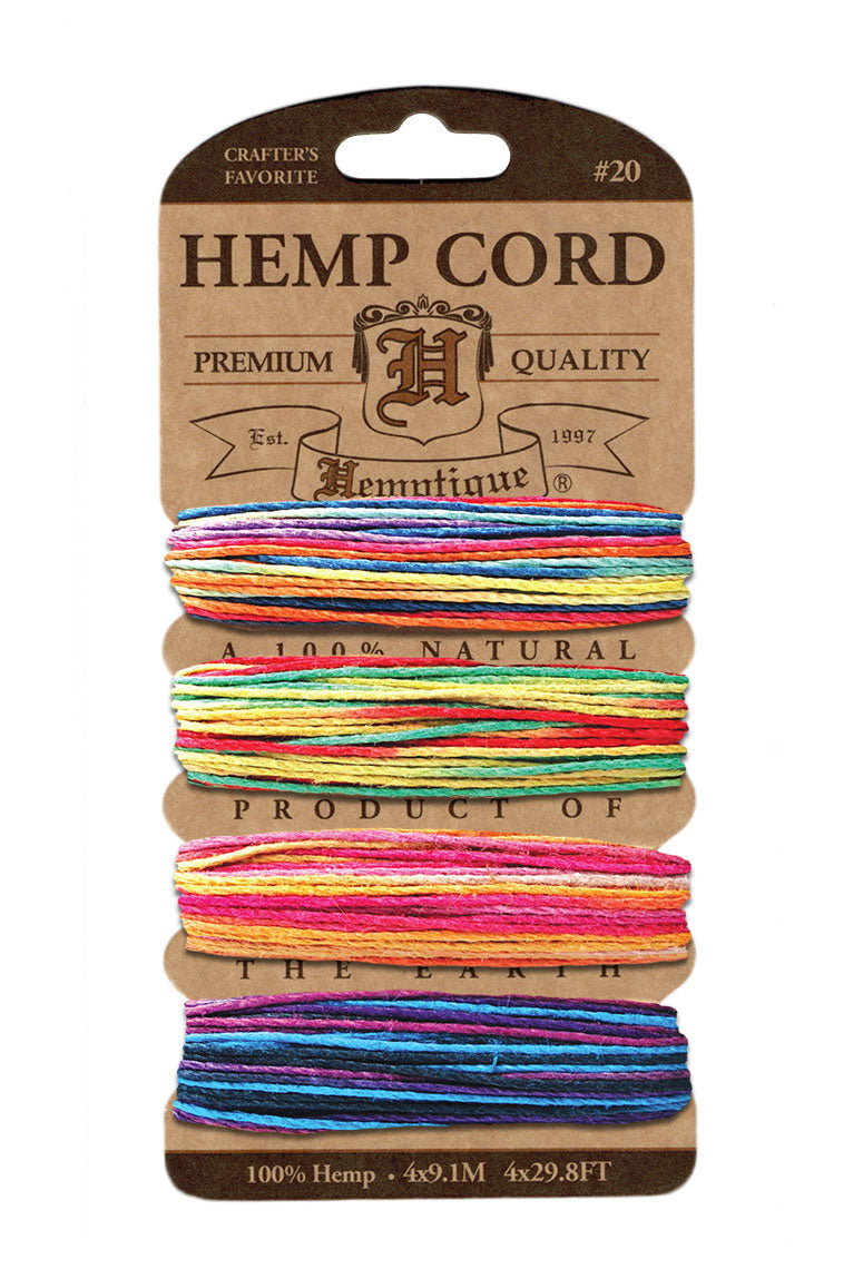 Hemptique Card Cord Set Variegated #10, Variegated 3