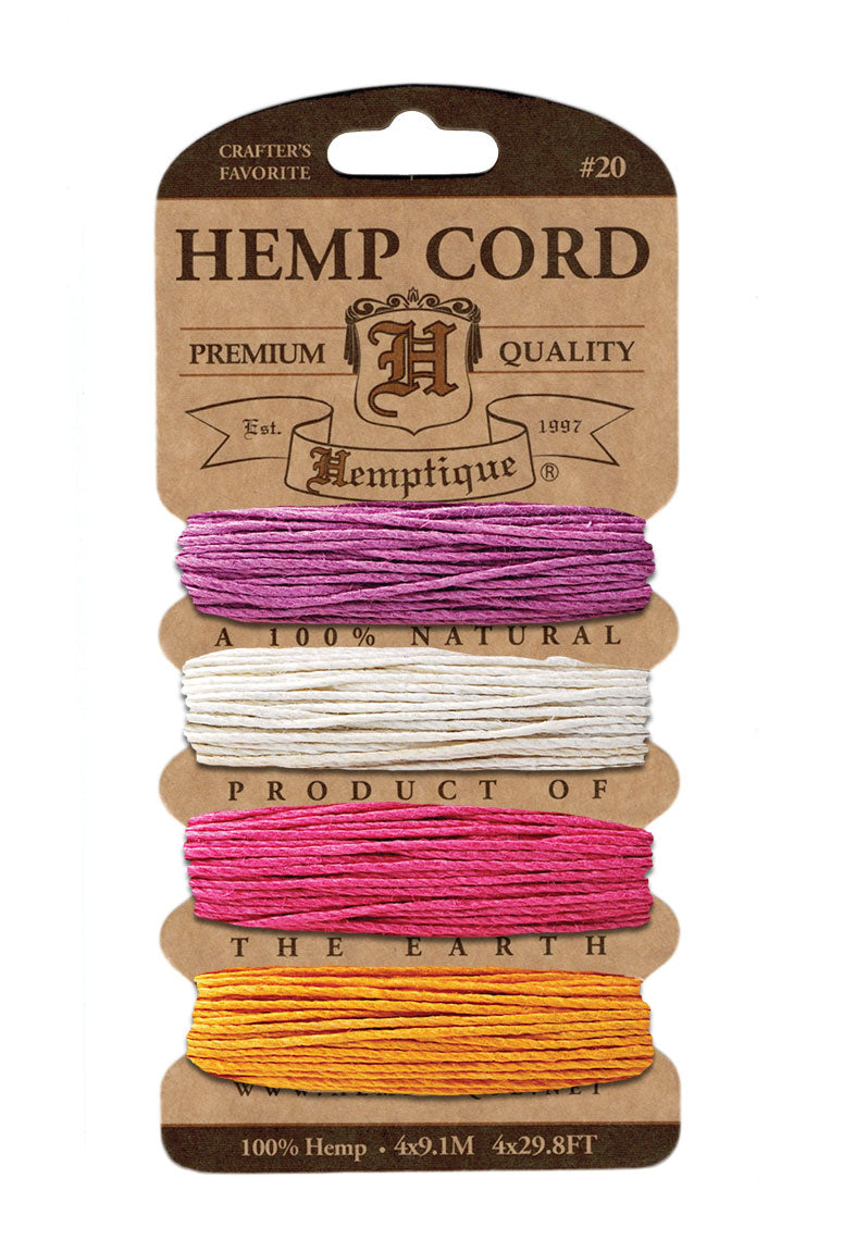 Hemptique Card Cord Set #20, Spring